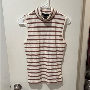 Sanctuary Cream and Brown Striped Tank Top